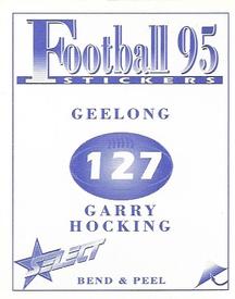 1995 Select AFL Stickers #127 Garry Hocking Back